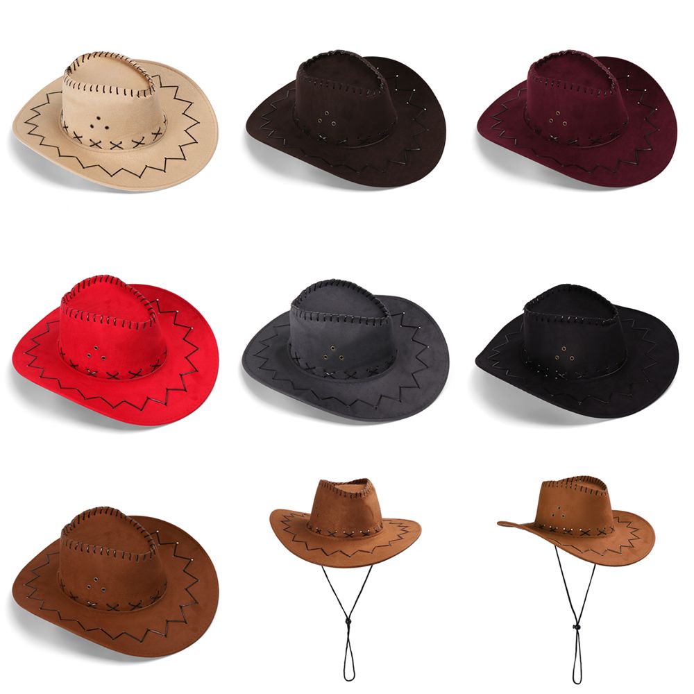 Women'S Fashion Wild West - Unisex Cowboyhut Wildleder Mode Cowboy Mütze