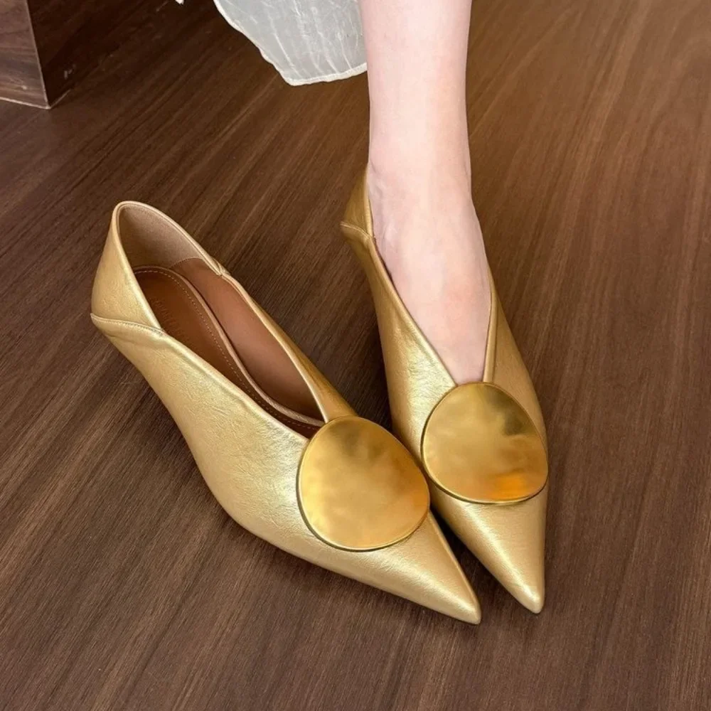 Women'S Fashion Loafers - Luxuriöse Damen-Pumps mit spitzer Zehenpartie und