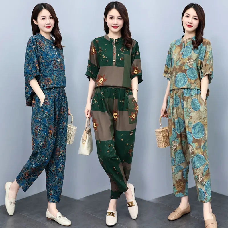 Wide Leg Palazzo Pants - Sommeranzüge für Mütter mittleren Alters 2026