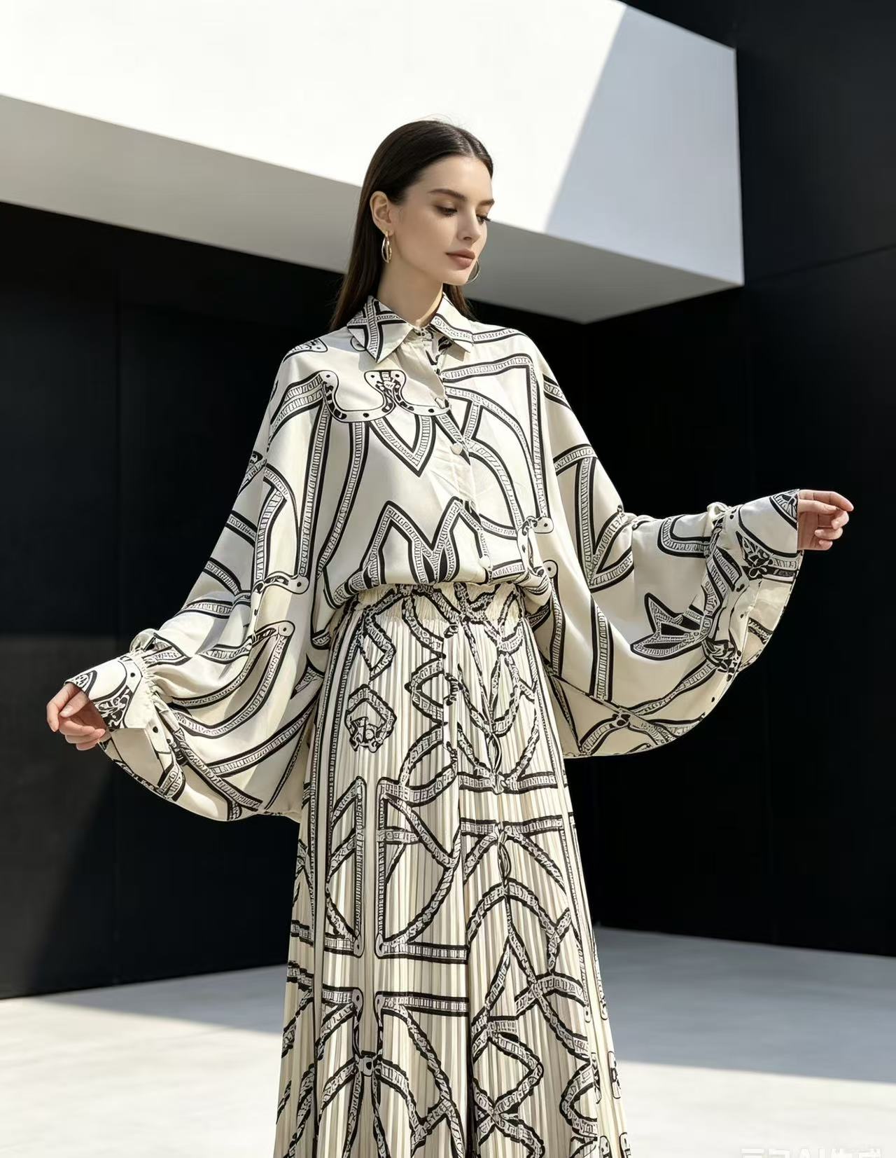 Wide Leg Palazzo Pants - Neues 2026 Mode-Pyjama-Set für Damen: Europäisch-Amerikanischer