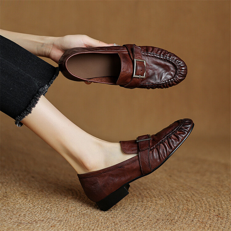 Women'S Fashion Loafers - Neue Herbst Echt leder Frauen Pumps