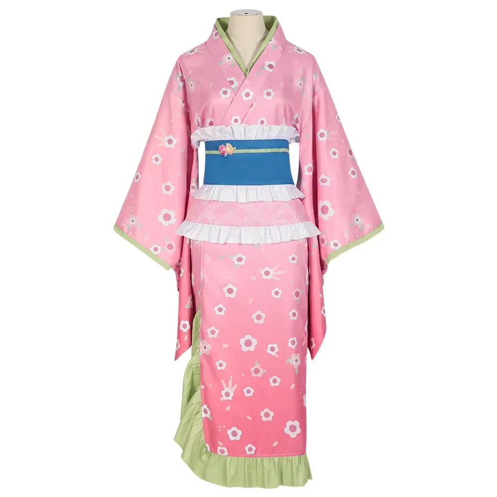 Women'S Fashion Kimono - Neues Modisches Kanroji Mitsuri Cosplay-Kostüm Rosa