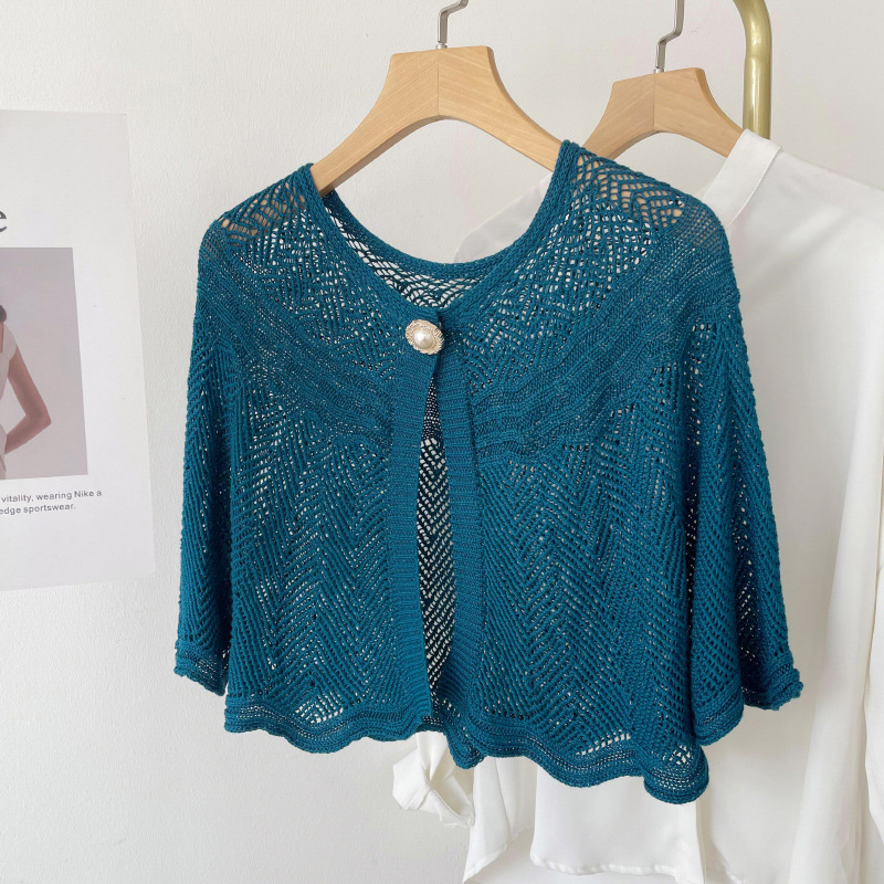 Women'S Fashion Knitwear - Frauen Sommer Elegante Häkeln Stricken Cape