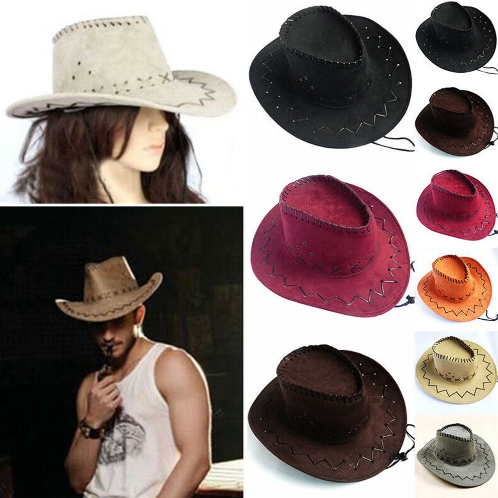Unisex Cowboyhut Wildleder Mod – Women'S Fashion Wild West Bewertung und Preis