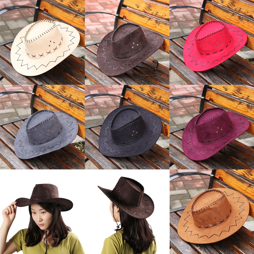 Unisex Cowboyhut Wildleder Mod – Women'S Fashion Wild West Bewertung und Preis