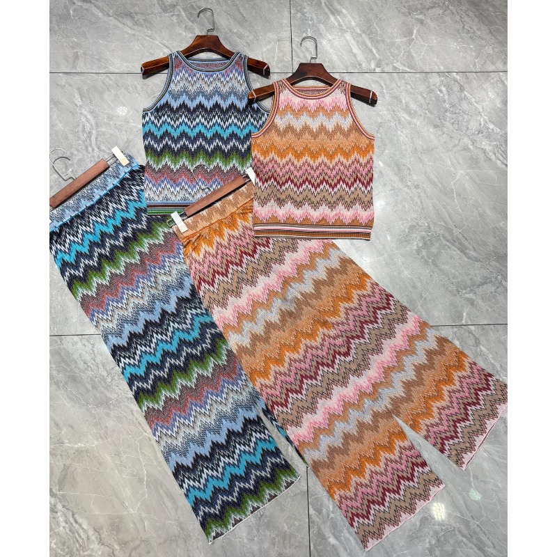 Gestreiftes Strick-Serie Hosen – Wide Leg Palazzo Pants Bewertung und Preis