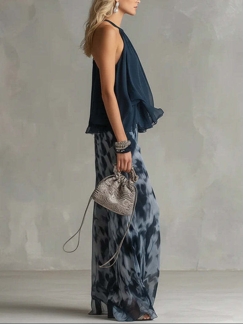Chiffon Damen Sommer 2-teilige – Wide Leg Palazzo Pants Bewertung und Preis