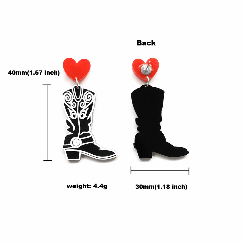 Mode Schwarz Cowboy Stiefel Mi – Women'S Fashion Wild West Bewertung und Preis