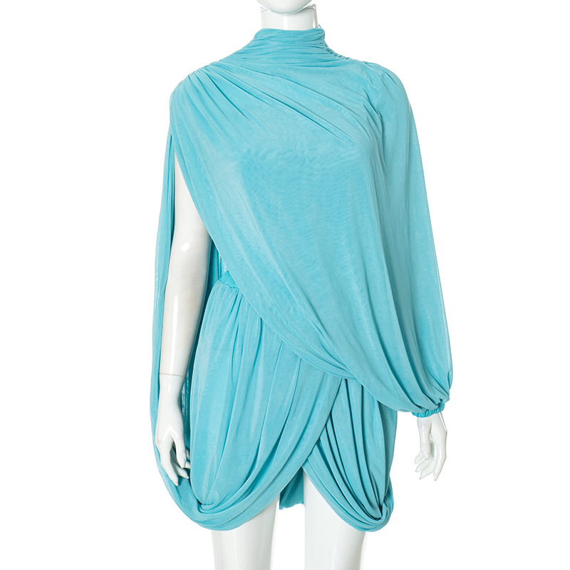 2025 herbst Frauen Elegante Bl – Ruched Dress Mini Bewertung und Preis