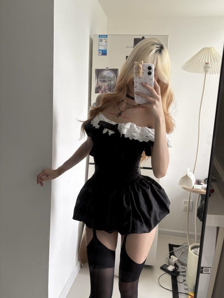 Koreanisches Sexy Off-Shoulder – Ruched Dress Mini Bewertung und Preis