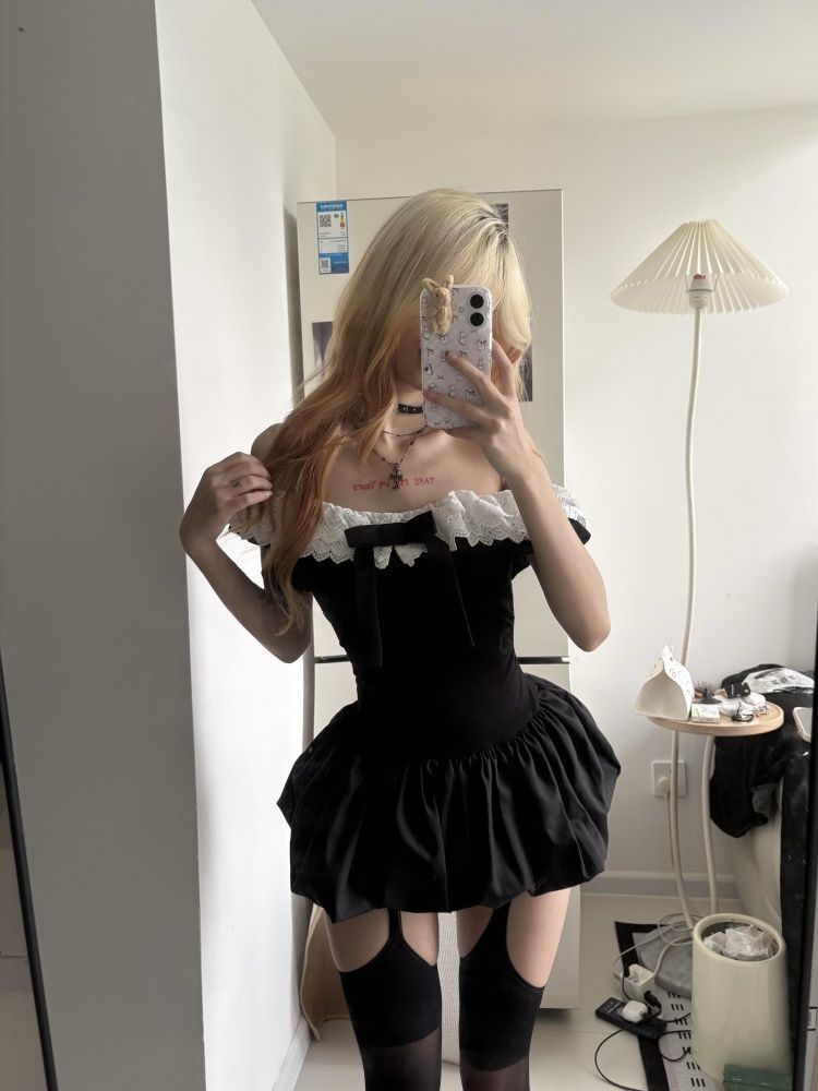 Koreanisches Sexy Off-Shoulder – Ruched Dress Mini Bewertung und Preis