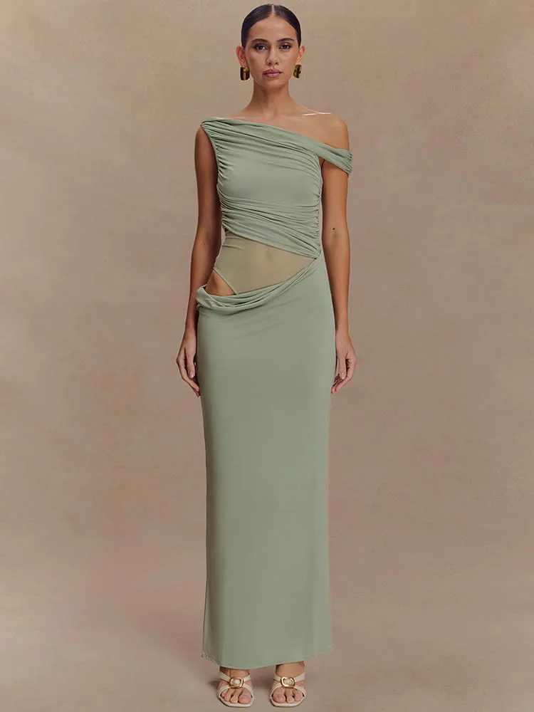 Eine Schulter Slinky Sexy Maxi – Women'S Fashion In 1920 Bewertung und Preis