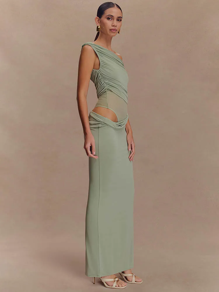 Eine Schulter Slinky Sexy Maxi – Women'S Fashion In 1920 Bewertung und Preis