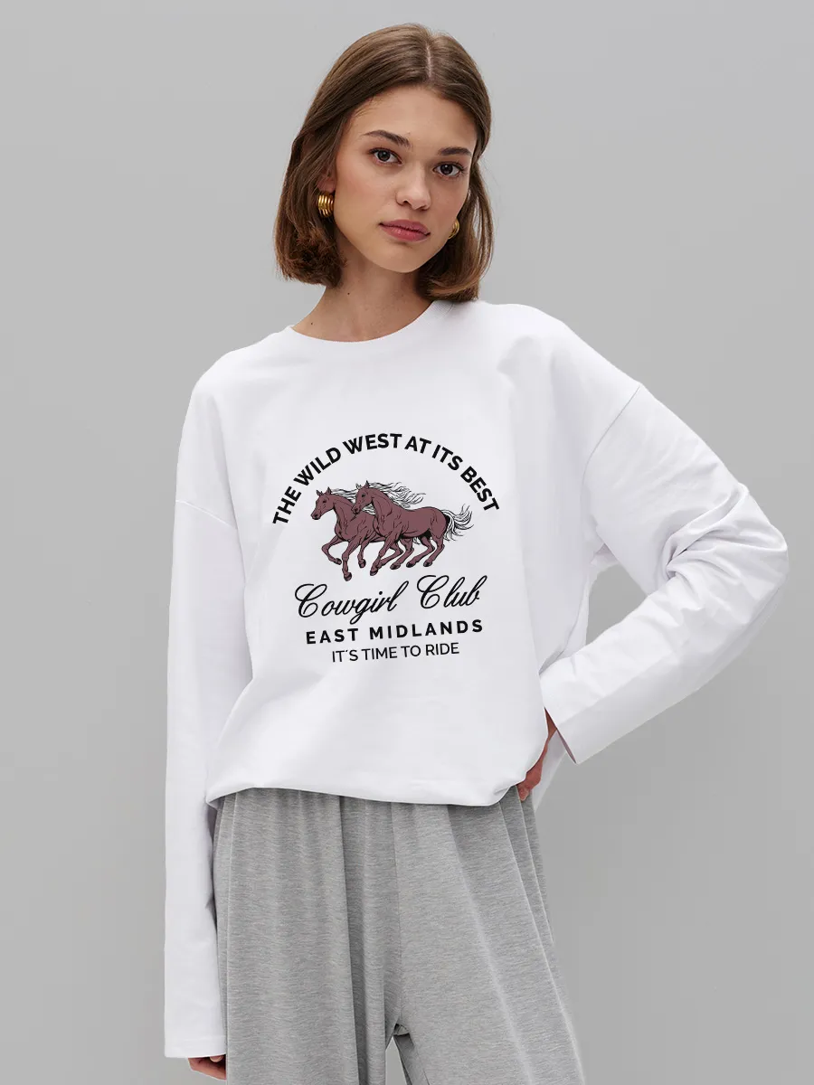 Damen-T-Shirt aus 100% Baumwol – Women'S Fashion Wild West Bewertung und Preis