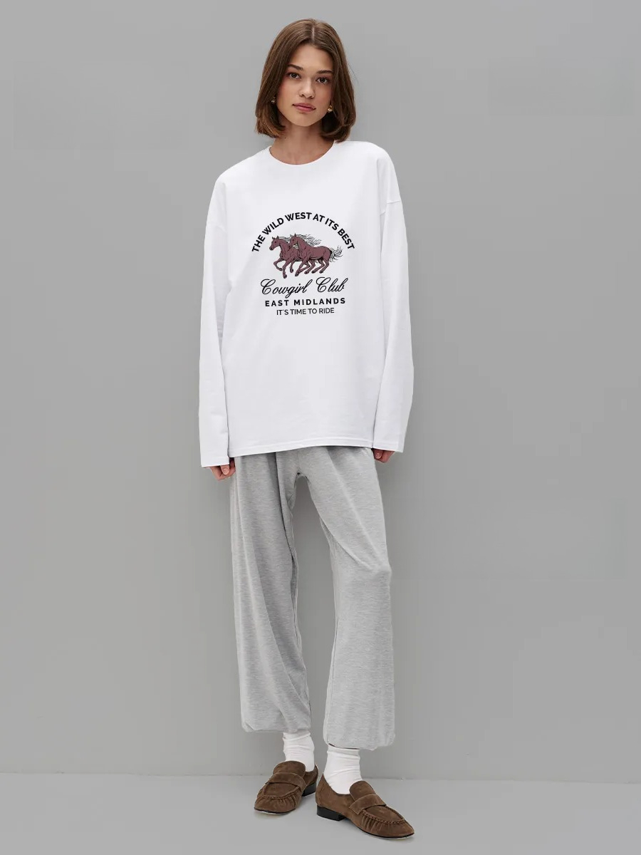 Damen-T-Shirt aus 100% Baumwol – Women'S Fashion Wild West Bewertung und Preis