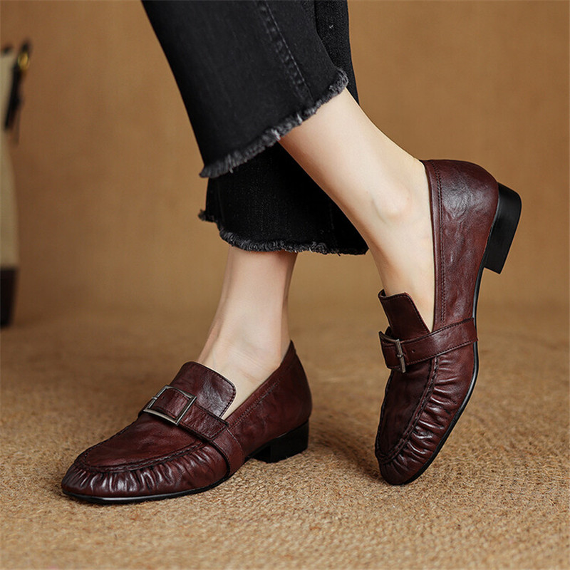 Neue Herbst Echt leder Frauen  – Women'S Fashion Loafers Bewertung und Preis
