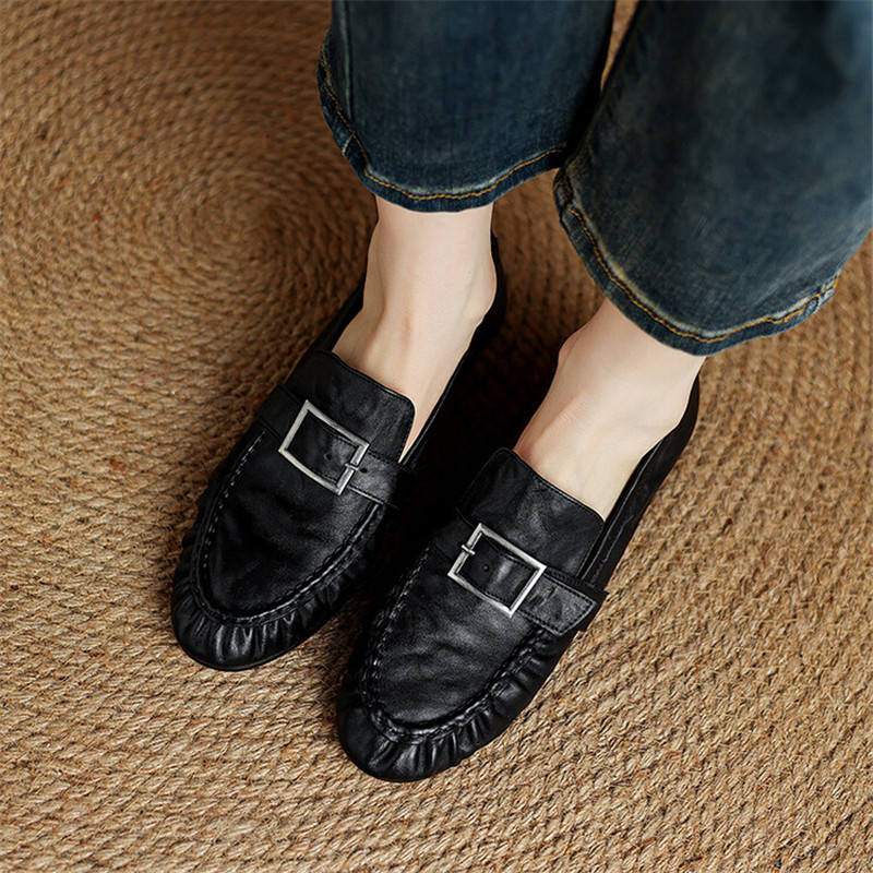 Neue Herbst Echt leder Frauen  – Women'S Fashion Loafers Bewertung und Preis