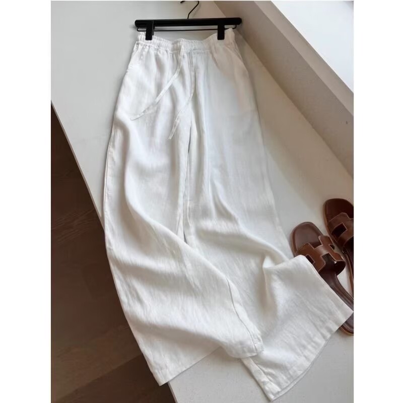 Koreanisches Set aus weißer Ba – Wide Leg Palazzo Pants Bewertung und Preis