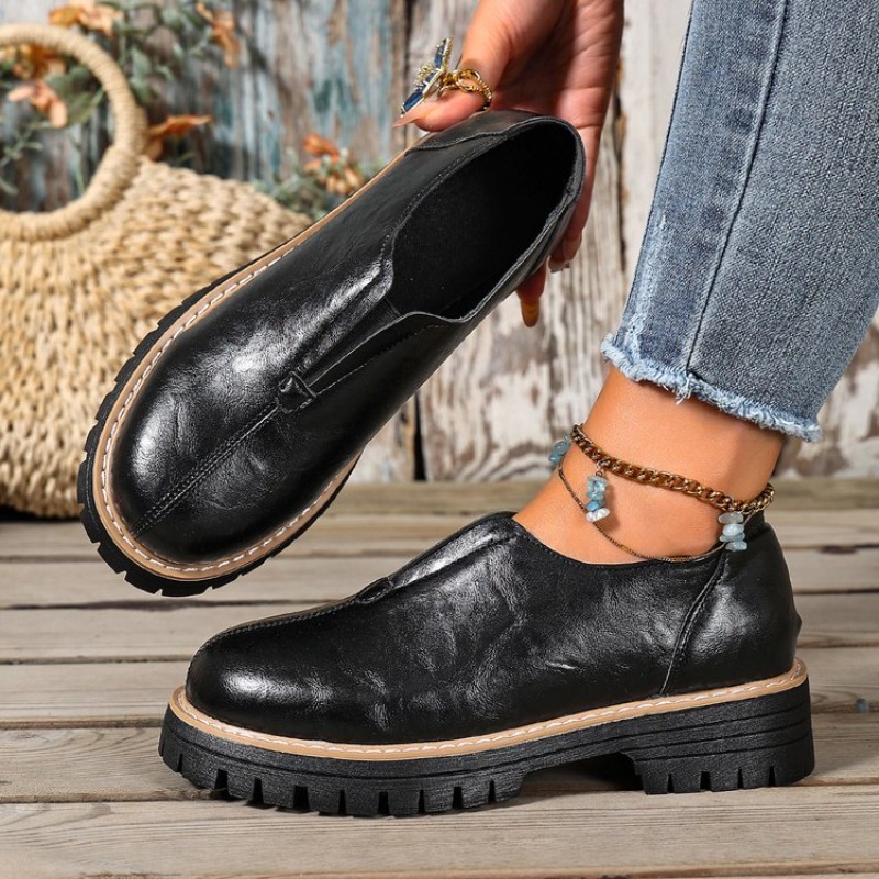 Retro Britischer Stil Damensch – Women'S Fashion Loafers Bewertung und Preis
