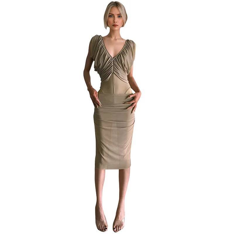 Französisches Chiffonkleid für – Ruched Dress Mini Bewertung und Preis