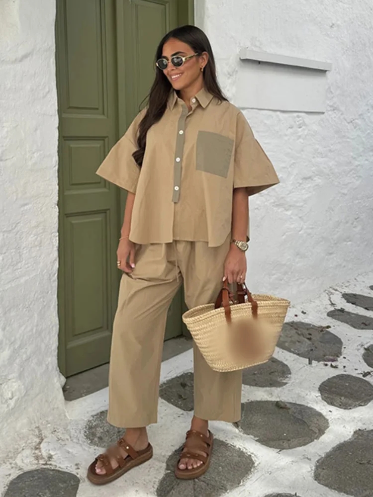 Frauen Elegante Revers Hosen 2 – Wide Leg Palazzo Pants Bewertung und Preis