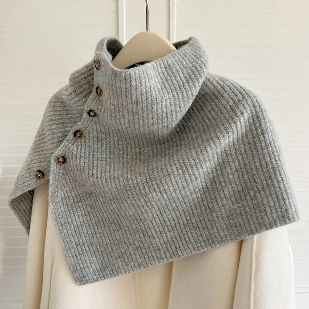 Klassischer Knopf-Strickschal, – Women'S Fashion Knitwear Bewertung und Preis